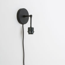 Load image into Gallery viewer, Plug-In Hinge Shade Ready Solo Sconce
