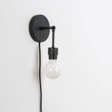 Load image into Gallery viewer, Plug-In Hinge Shade Ready Solo Sconce