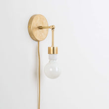 Load image into Gallery viewer, Plug-In Hinge Shade Ready Solo Sconce